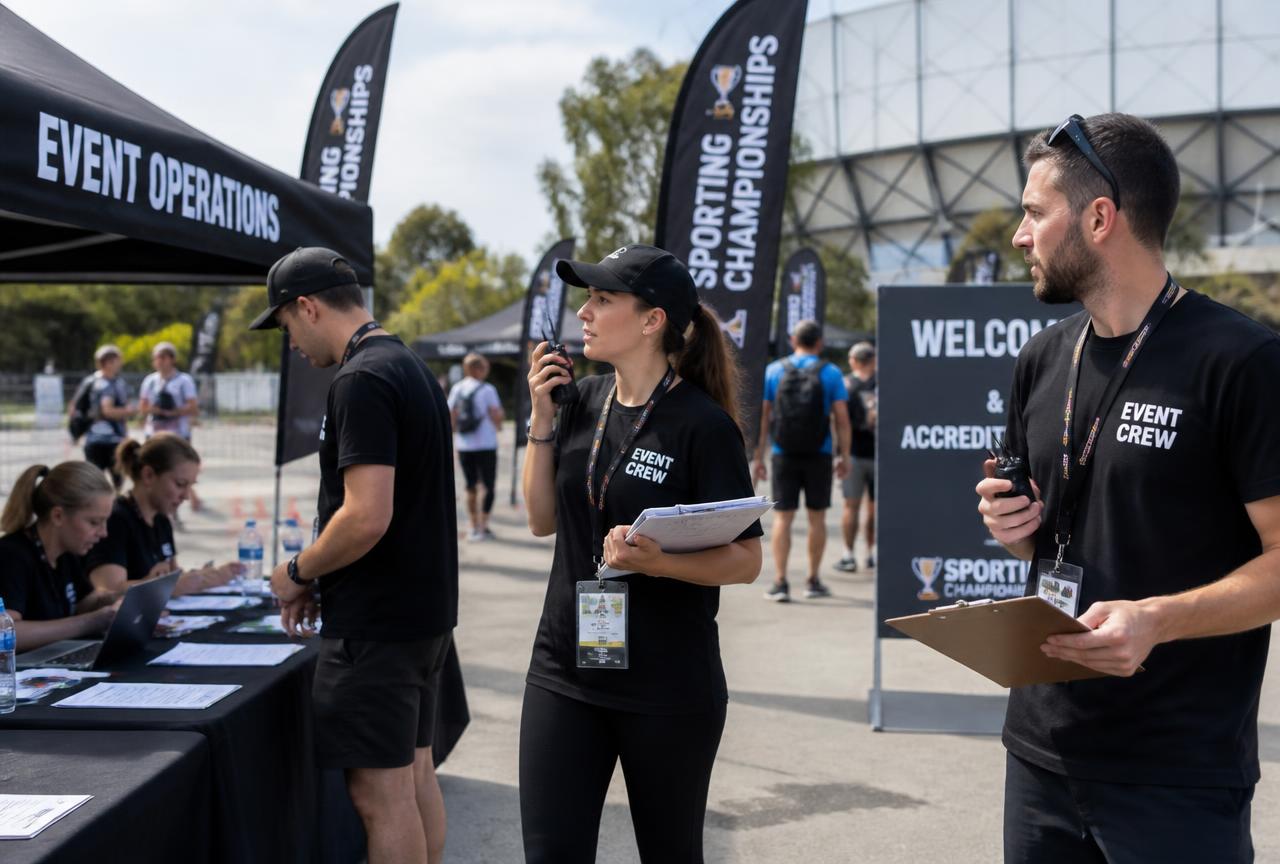 Event operations and accreditation desk